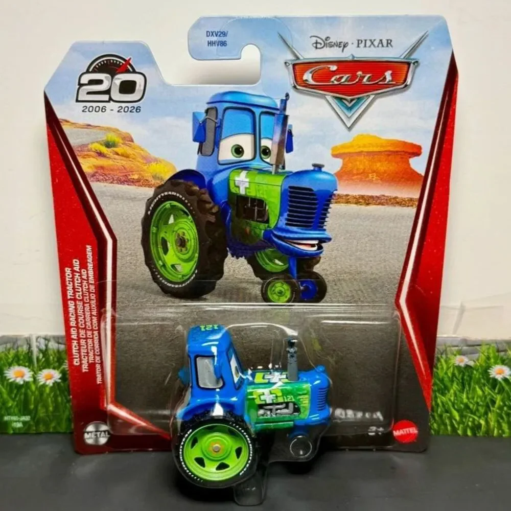 2026 Disney Pixar Cars 20th Anniversary Clutch Aid Racing Tractor - Blue
